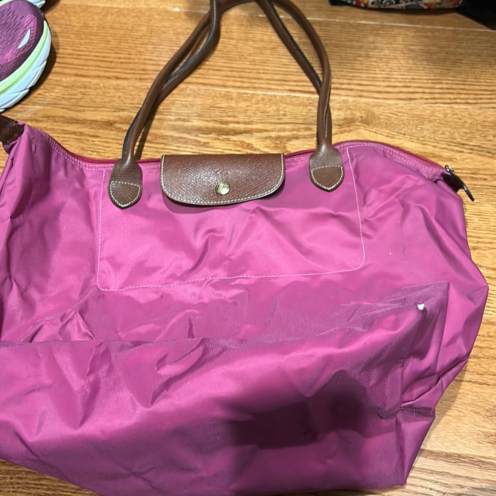 Large pink longchamp tote